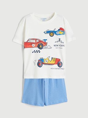 Şortlu Pijama Takımı EKRU