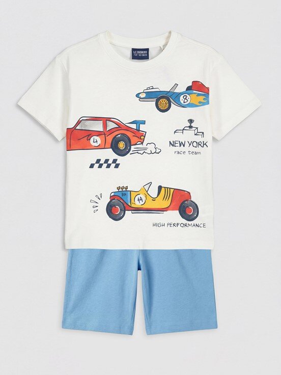 Şortlu Pijama Takımı EKRU