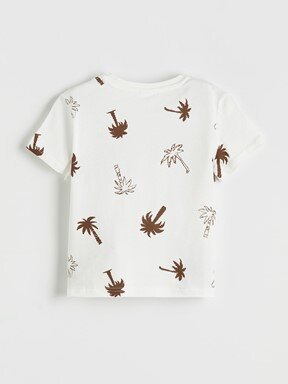 Şortlu Pijama Takımı EKRU BASKILI