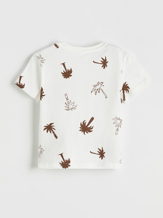 Şortlu Pijama Takımı EKRU BASKILI