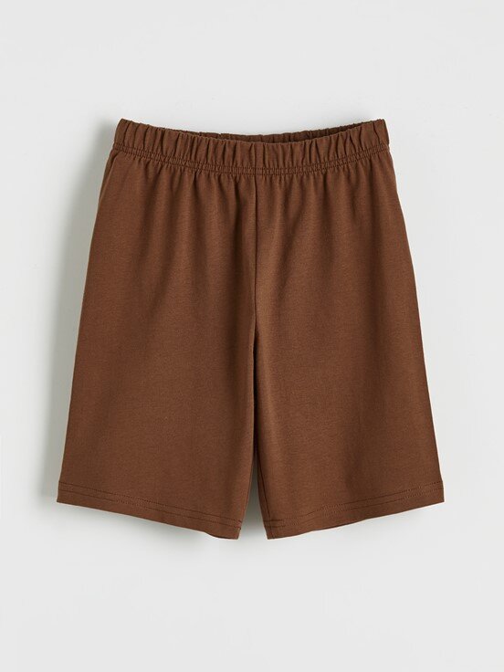 Şortlu Pijama Takımı EKRU BASKILI