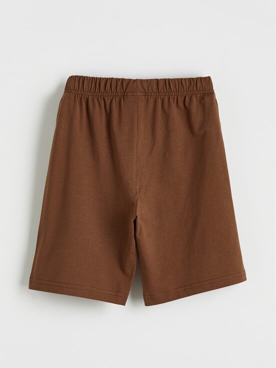 Şortlu Pijama Takımı EKRU BASKILI