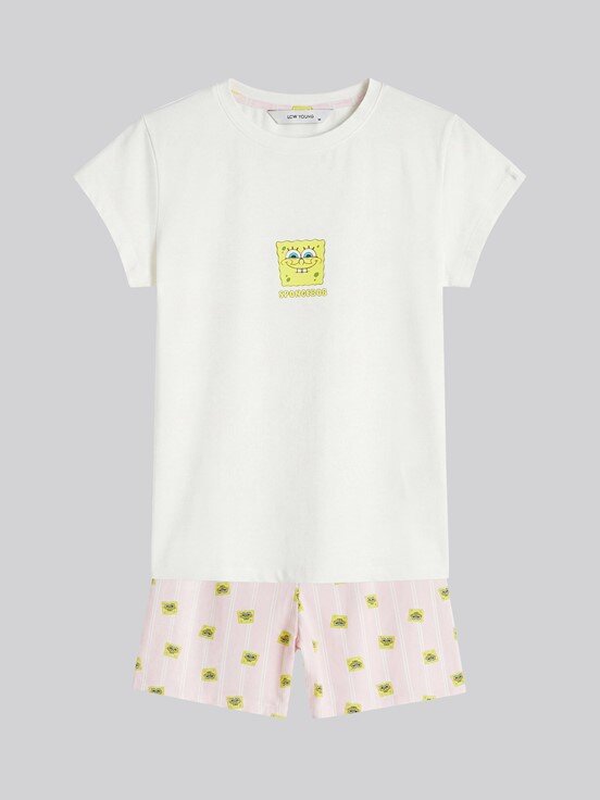 Pijama Takım PEMBE BASKILI