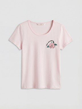 Kaprili Pijama Takımı AÇIK SUYEŞİLİ BASKILI