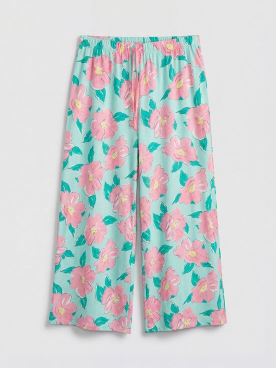 Kaprili Pijama Takımı AÇIK SUYEŞİLİ BASKILI
