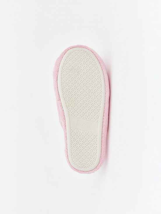 Ev Terliği PEMBE BASKILI