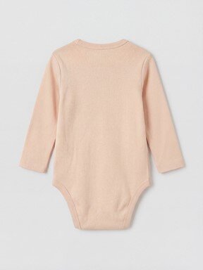 Çıtçıtlı Body KREM BASKILI
