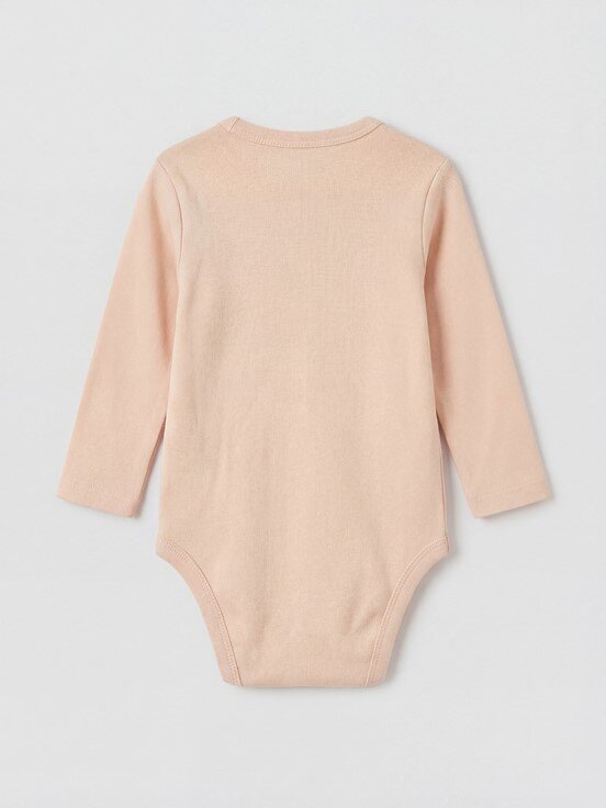 Çıtçıtlı Body KREM BASKILI