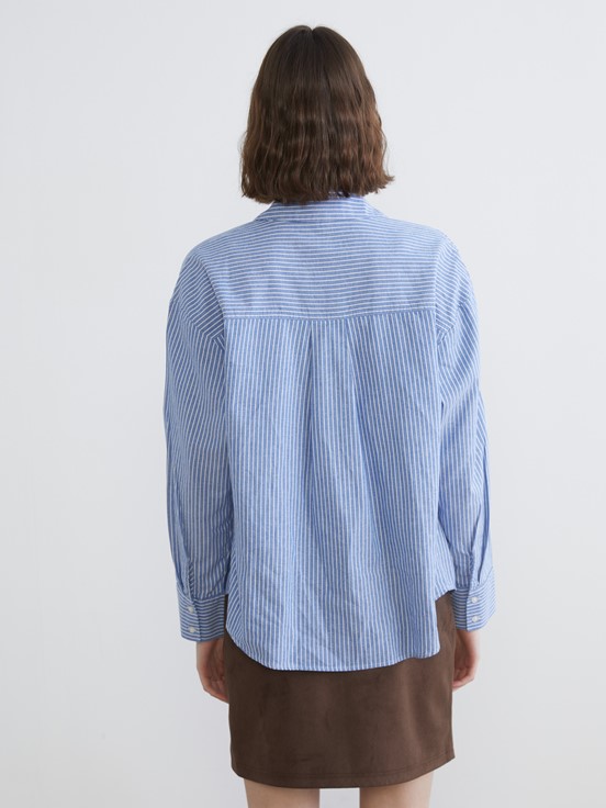 Gömlek MAVİ ÇİZGİLİ