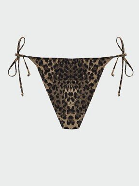 Bikini Alt KAHVERENGİ BASKILI