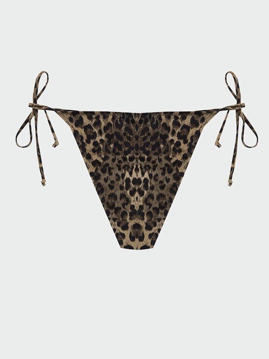 Bikini Alt KAHVERENGİ BASKILI