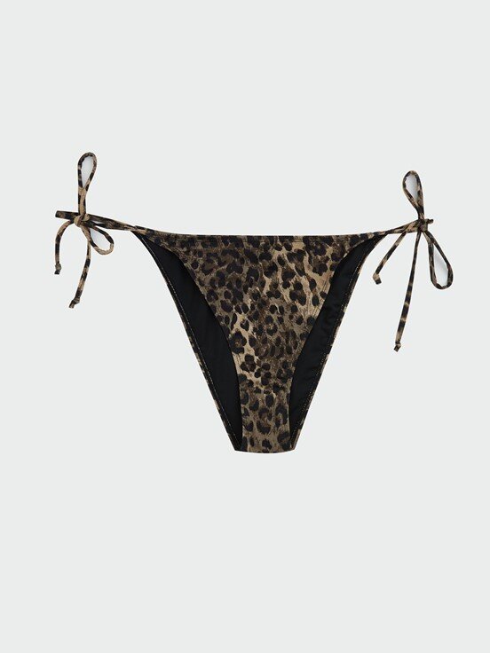 Bikini Alt KAHVERENGİ BASKILI