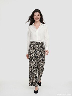 Pantolon LACİVERT BASKILI