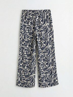 Pantolon LACİVERT BASKILI