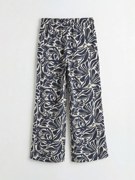 Pantolon LACİVERT BASKILI