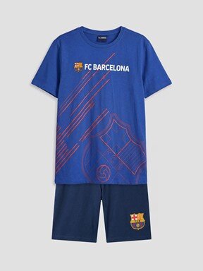 Şortlu Pijama Takımı CANLI MAVİ