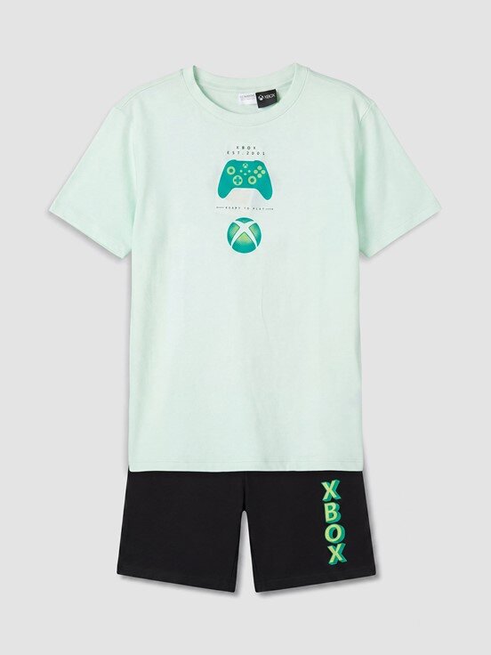 Şortlu Pijama Takımı PASTEL YEŞİL