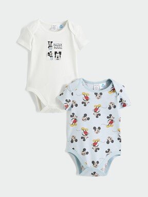 Çıtçıtlı Body AÇIK MAVİ BASKILI
