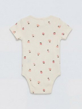 Çıtçıtlı Body EKRU BASKILI