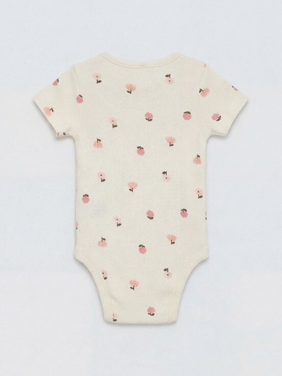 Çıtçıtlı Body EKRU BASKILI