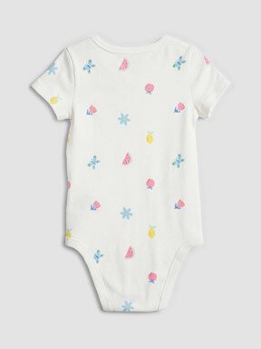 Çıtçıtlı Body KREM BASKILI