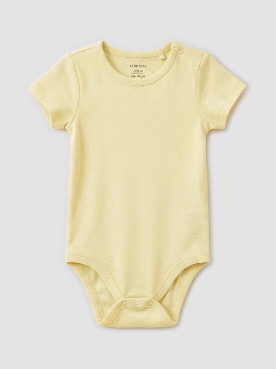 Çıtçıtlı Body KREM BASKILI