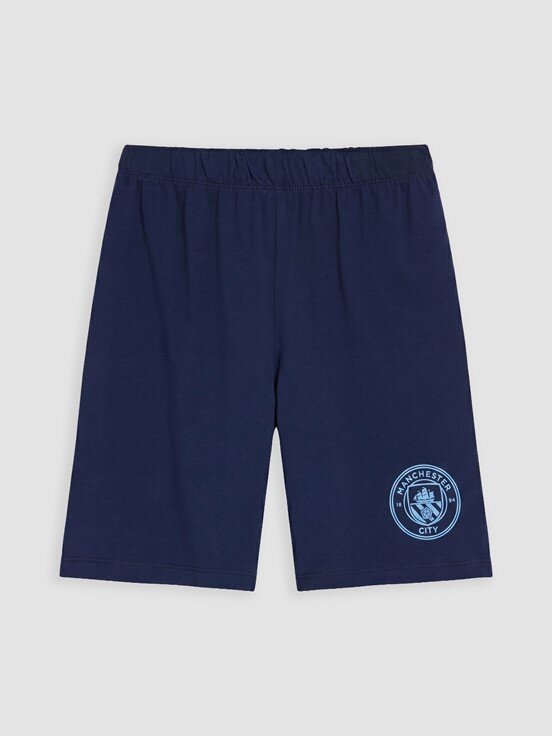 Şortlu Pijama Takımı AÇIK MAVİ BASKILI