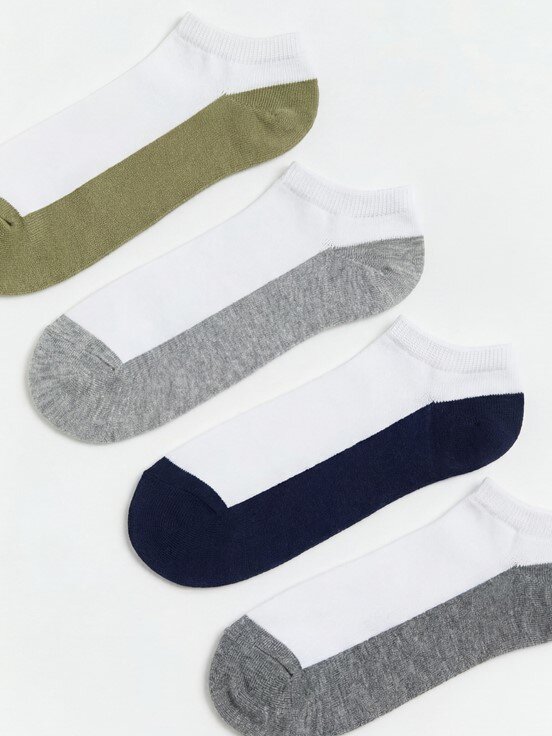 Sneaker Çorap KARIŞIK RENK İPLİĞİ BOYALI