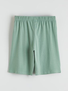 Şortlu Pijama Takımı YENİ SİYAH