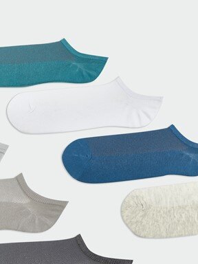 Sneaker Çorap KARIŞIK RENK İPLİĞİ BOYALI