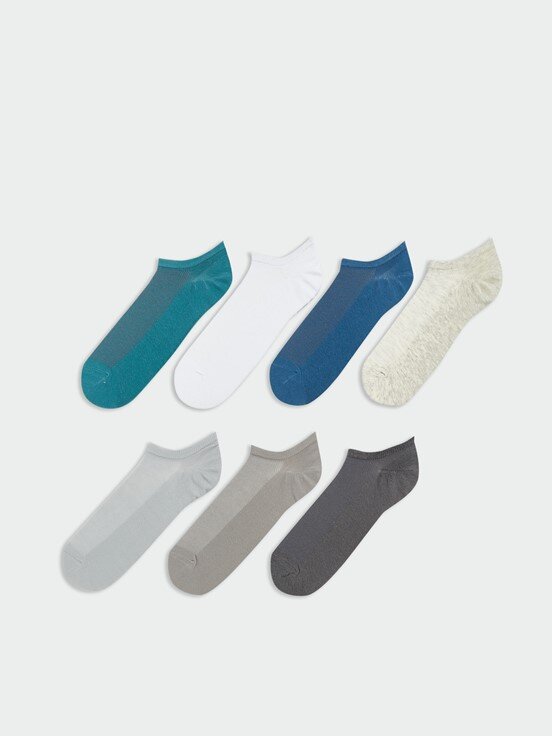 Sneaker Çorap KARIŞIK RENK İPLİĞİ BOYALI