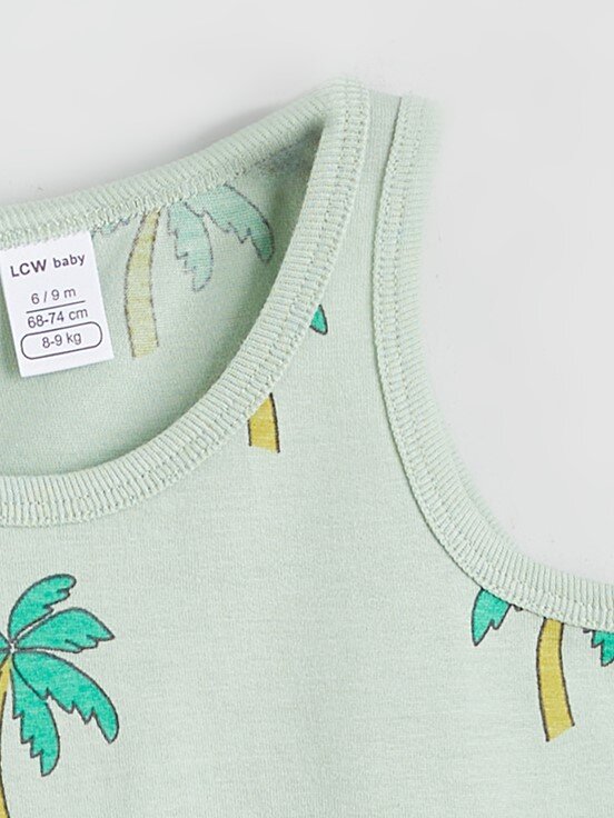 Çıtçıtlı Body EKRU BASKILI