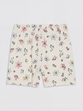 Şortlu Pijama Takımı KREM RENGİ