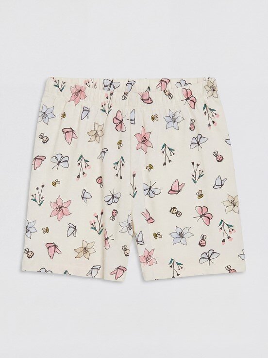 Şortlu Pijama Takımı KREM RENGİ