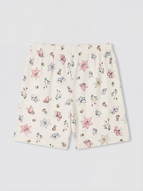 Şortlu Pijama Takımı KREM RENGİ
