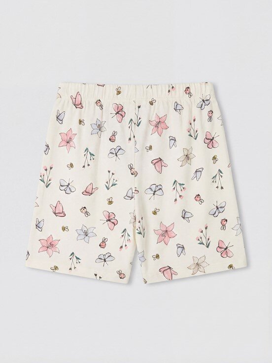 Şortlu Pijama Takımı KREM RENGİ