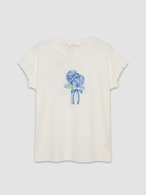 Şortlu Pijama Takımı EKRU BASKILI
