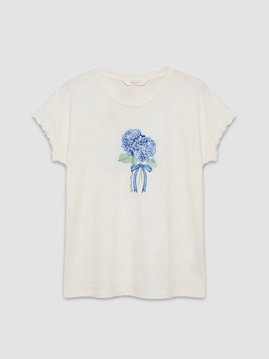 Şortlu Pijama Takımı EKRU BASKILI