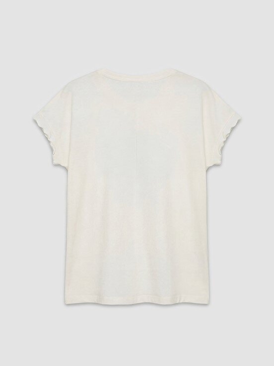 Şortlu Pijama Takımı EKRU BASKILI