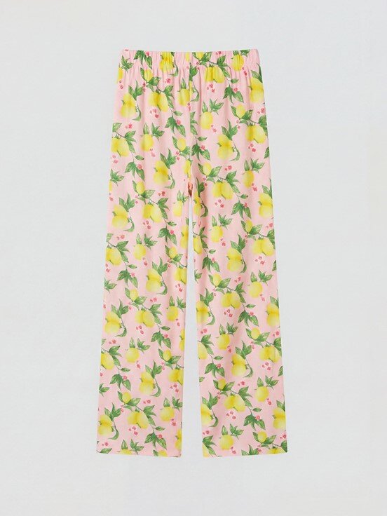Pijama Takım PEMBE BASKILI