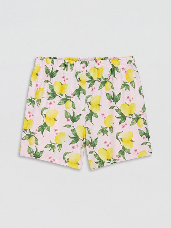 Şortlu Pijama Takımı PEMBE BASKILI
