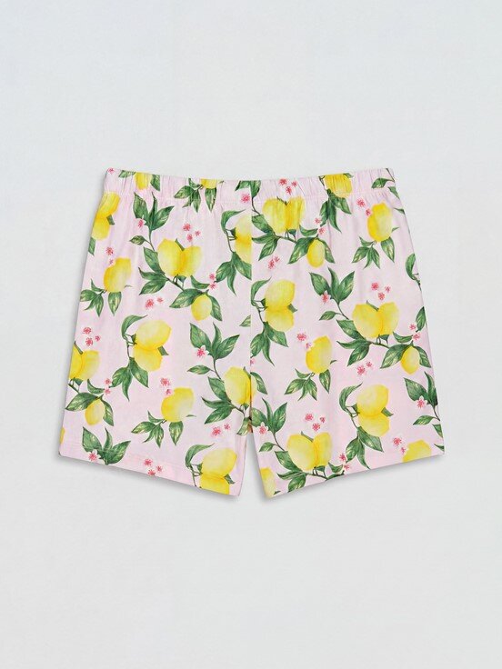 Şortlu Pijama Takımı PEMBE BASKILI