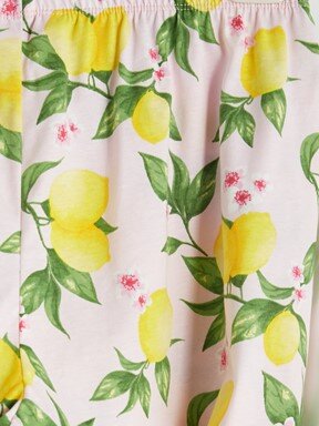Şortlu Pijama Takımı PEMBE BASKILI
