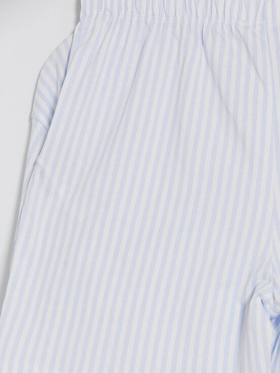 Şortlu Pijama Takımı AÇIK MAVİ BASKILI