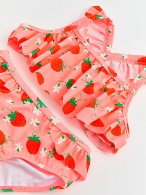 Bikini PEMBE BASKILI