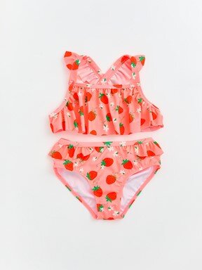 Bikini PEMBE BASKILI