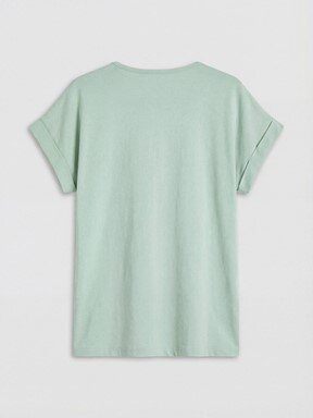 Kaprili Pijama Takımı AÇIK YEŞİL BASKILI