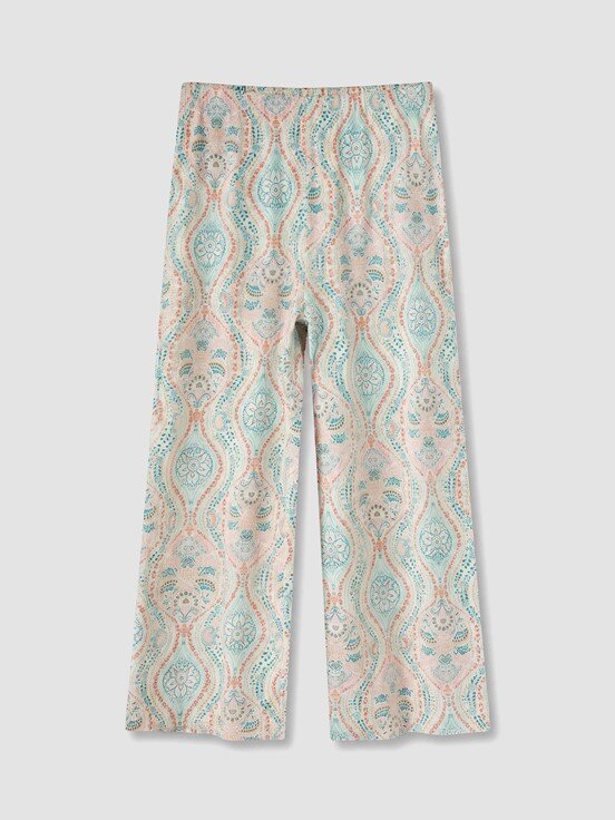 Kaprili Pijama Takımı EKRU BASKILI