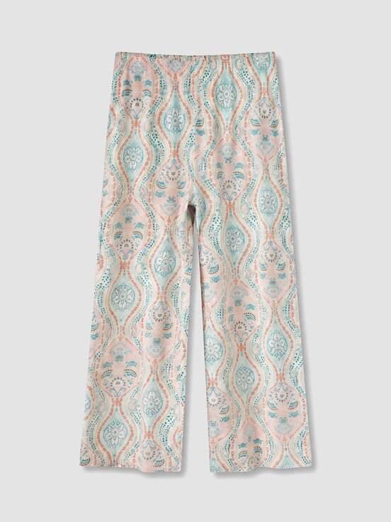 Kaprili Pijama Takımı EKRU BASKILI