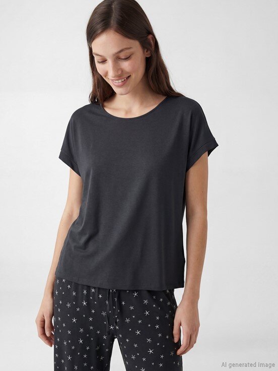 Pijama Takım ANTRASİT BASKILI